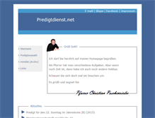 Tablet Screenshot of predigtdienst.net